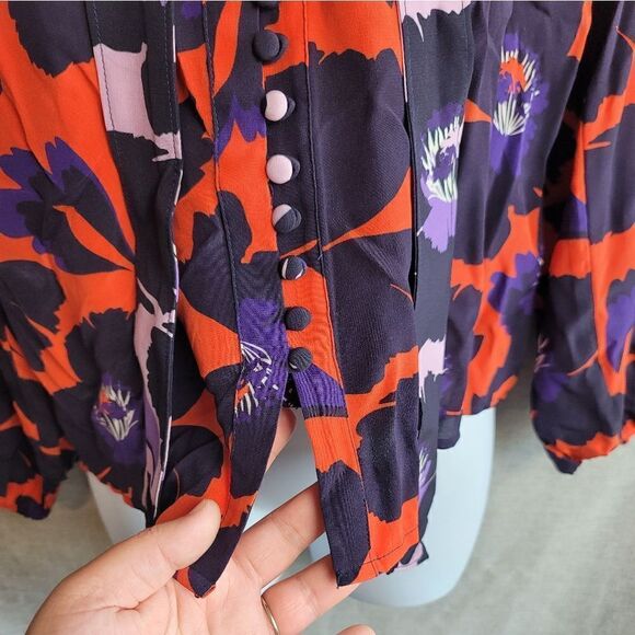 MAEVE Neck-Tie Silk Blouse - Picture 5 of 12